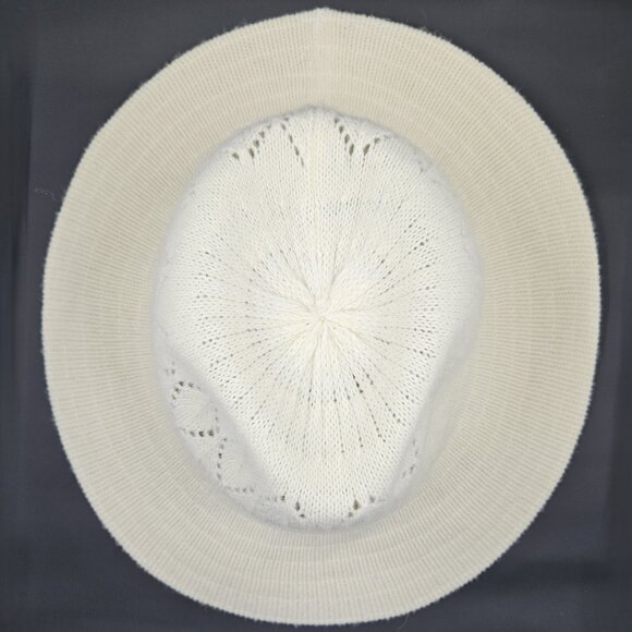 Studio36 Fedora style Hat Open Weave Dented crown Front pinch Flat brim - Picture 3 of 16